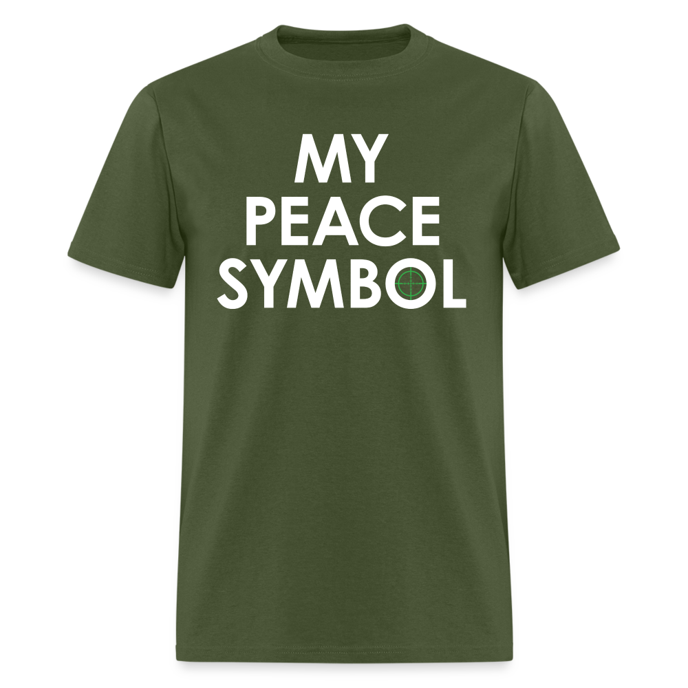 My Peace Symbol Unisex Tee - military green