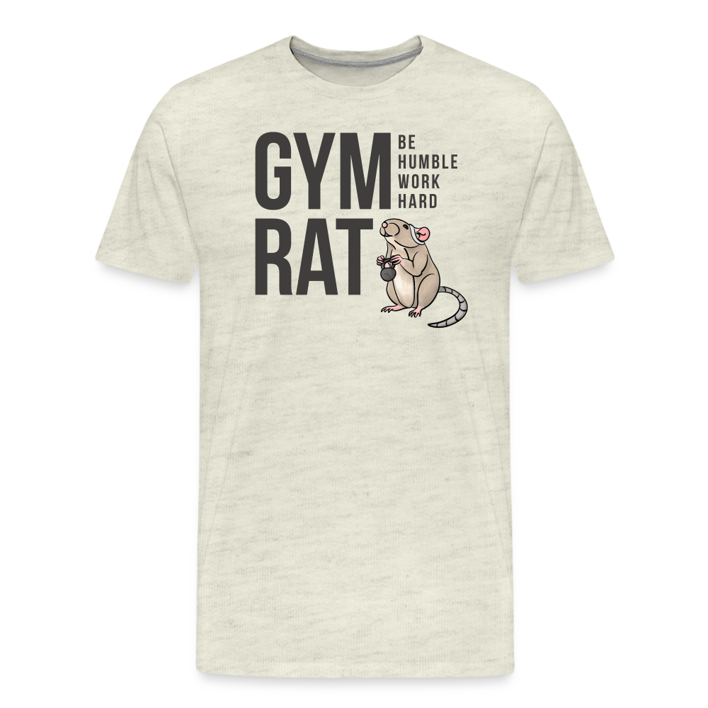 Gym Rat Premium Tee - heather oatmeal