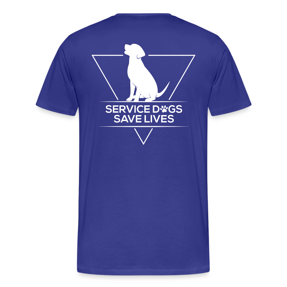 Service Dogs Save Lives Shirt - royal blue