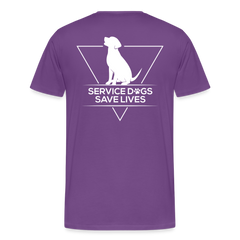 Service Dogs Save Lives Shirt - purple
