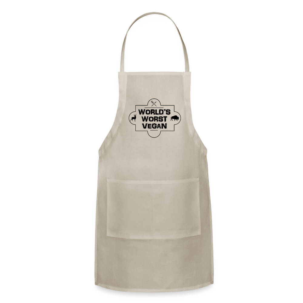 World's Worst Vegan BBQ Apron - natural