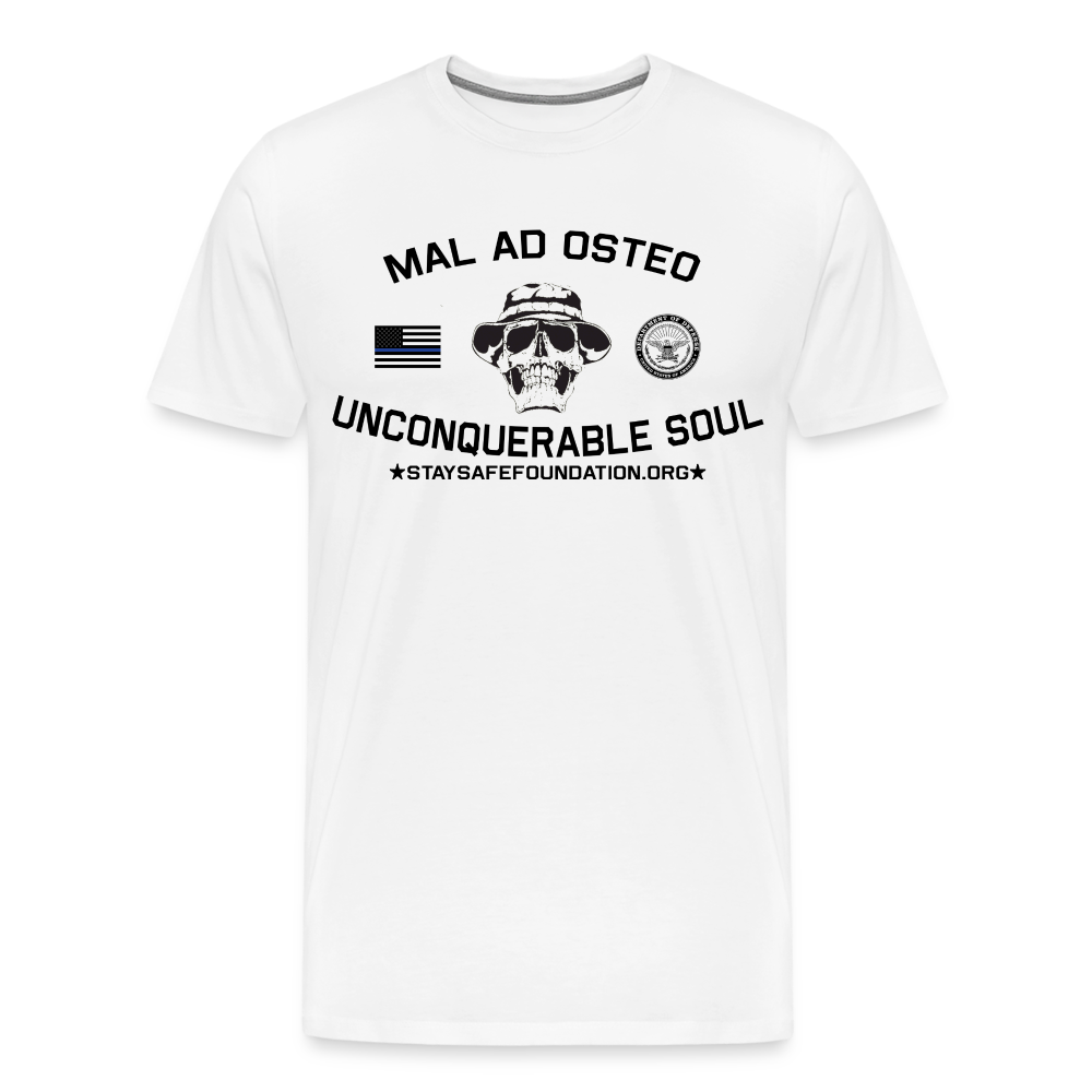 Bad to the Bone (Mal Ad Osteo) Tee - white