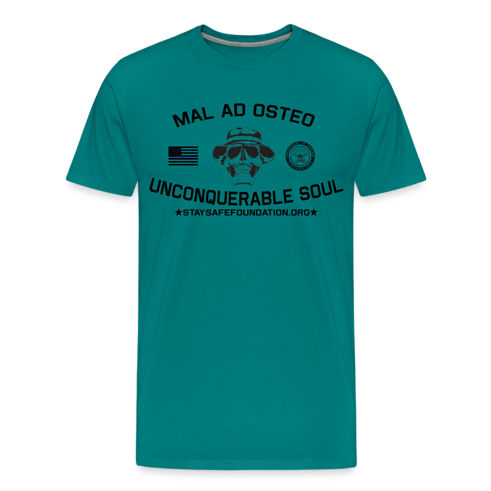 Bad to the Bone (Mal Ad Osteo) Tee - teal