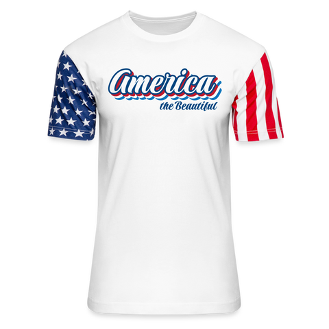 America The Beautiful Stars & Stripes Shirt - white
