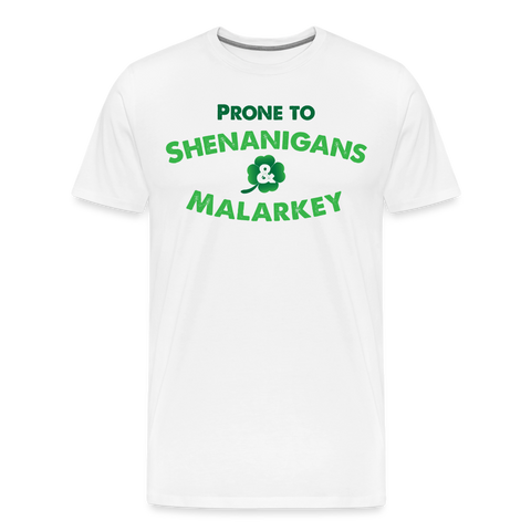 Shenanigans & Malarkey St. Paddy's Shirt - white