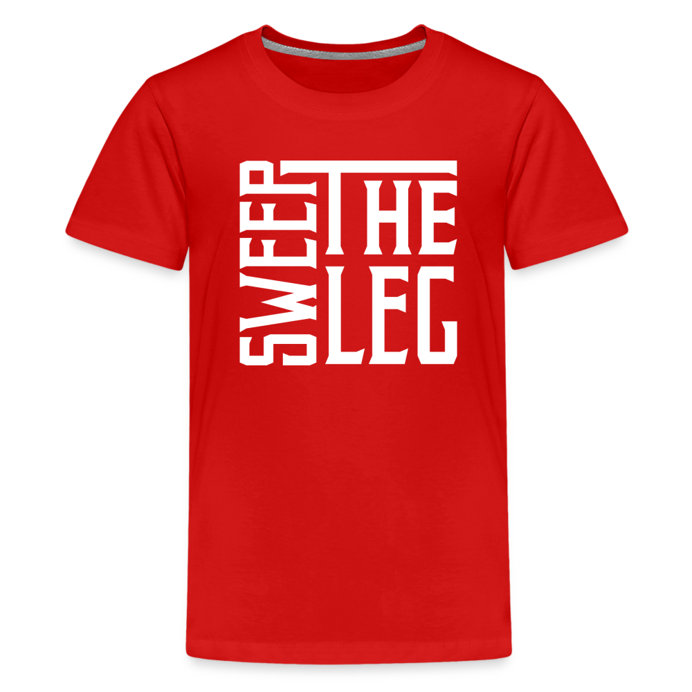 Kids' Sweep the Leg Premium Tee - red