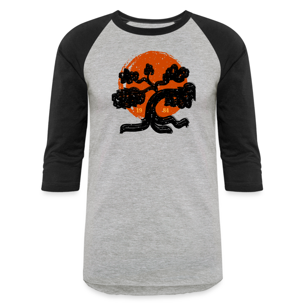 Bonzai Tree 3/4 Tee - heather gray/black