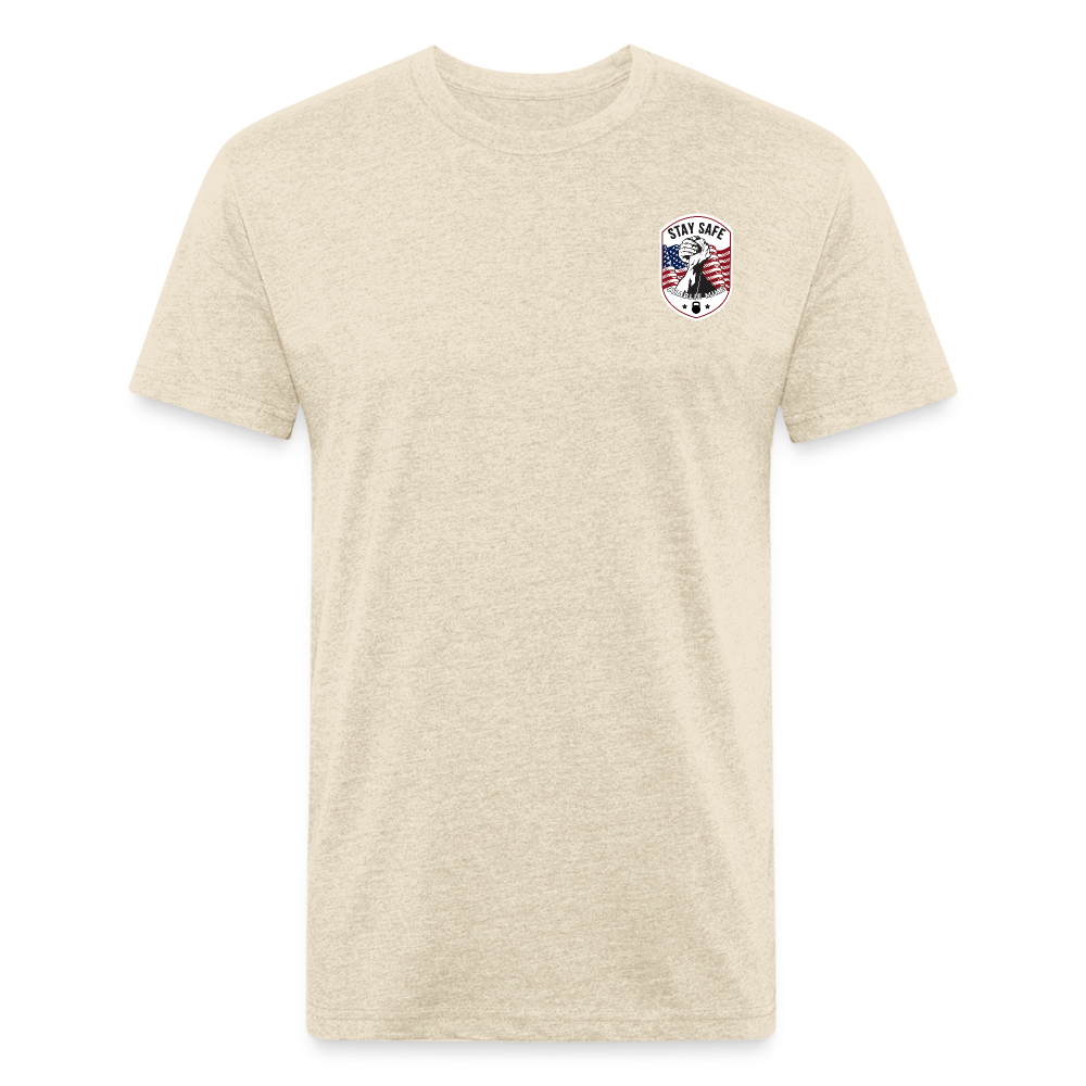 Blown Up Army Field Manual Fitted T - heather cream