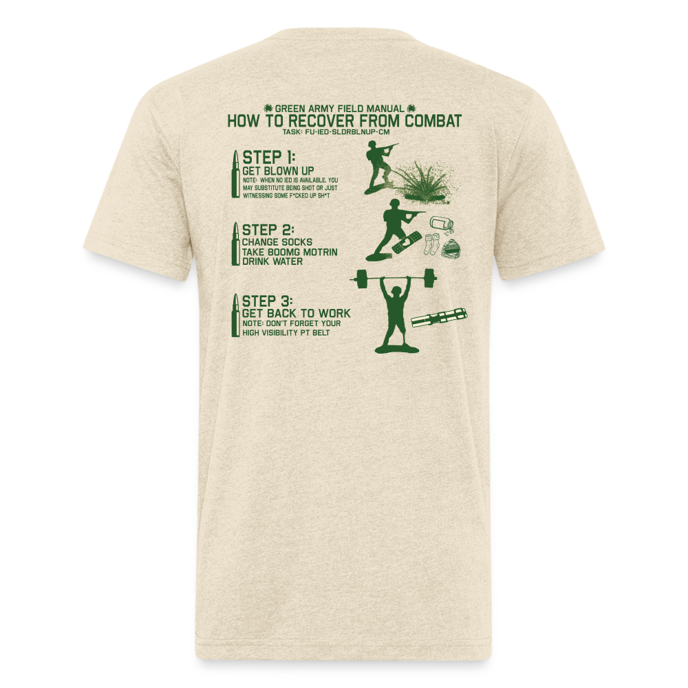 Blown Up Army Field Manual Fitted T - heather cream