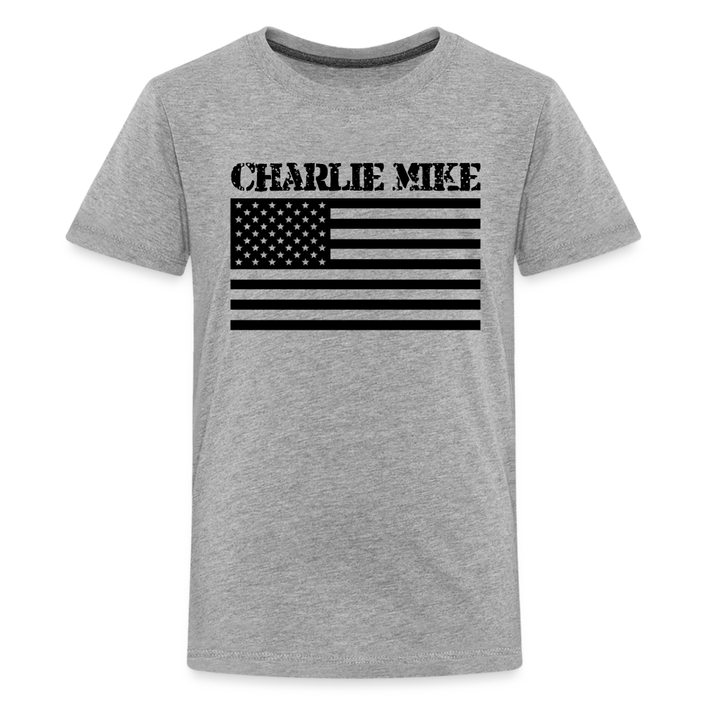 Kids' Charlie Mike Premium Tee - heather gray