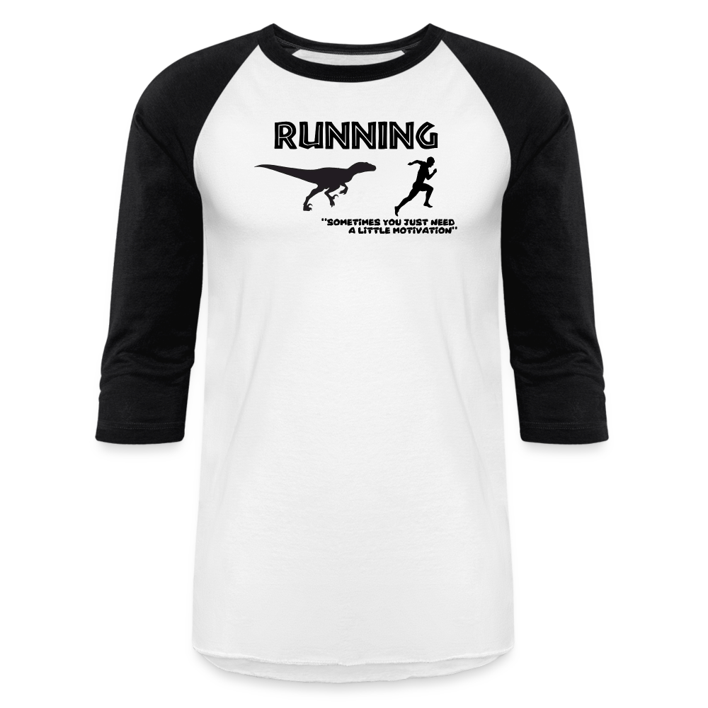 Running, Dinosaur Motivation - white/black