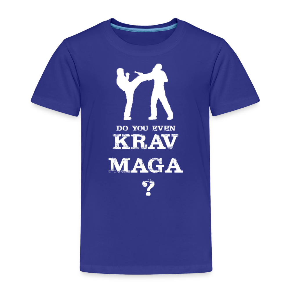 Toddler "Do You Even Krav Maga" T - royal blue