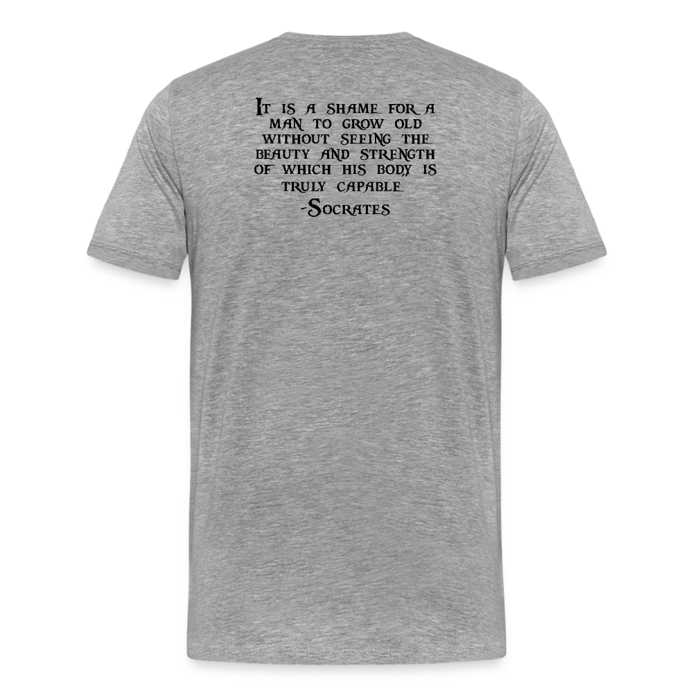 Stay Safe Military Type Tee - heather gray