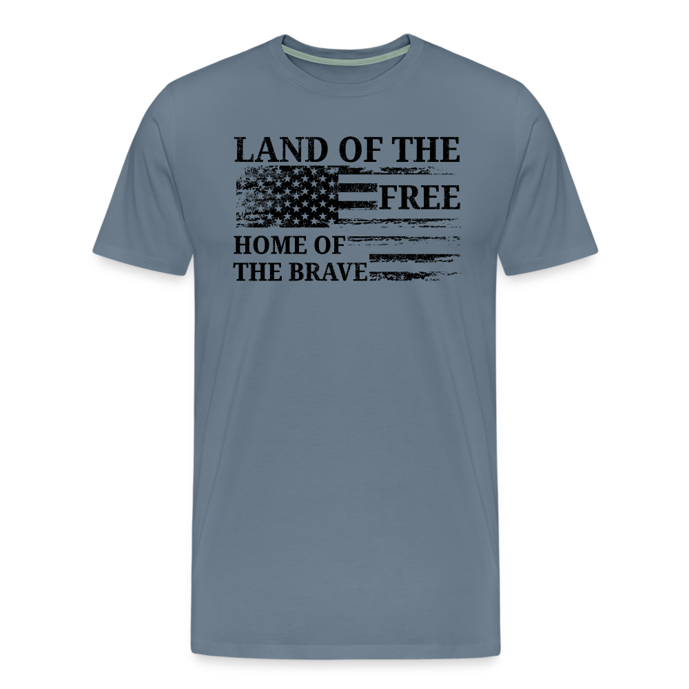 Land of the Free, Home of the Brave - steel blue