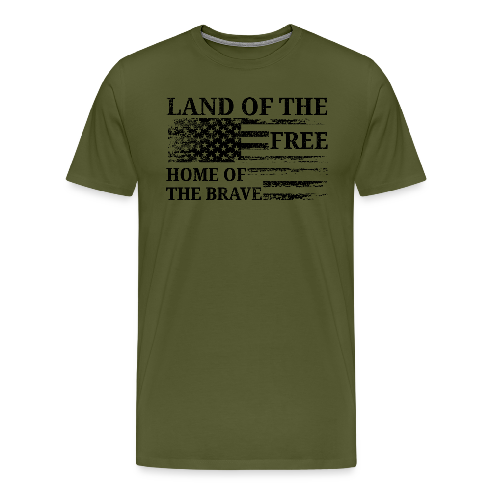 Land of the Free, Home of the Brave - olive green