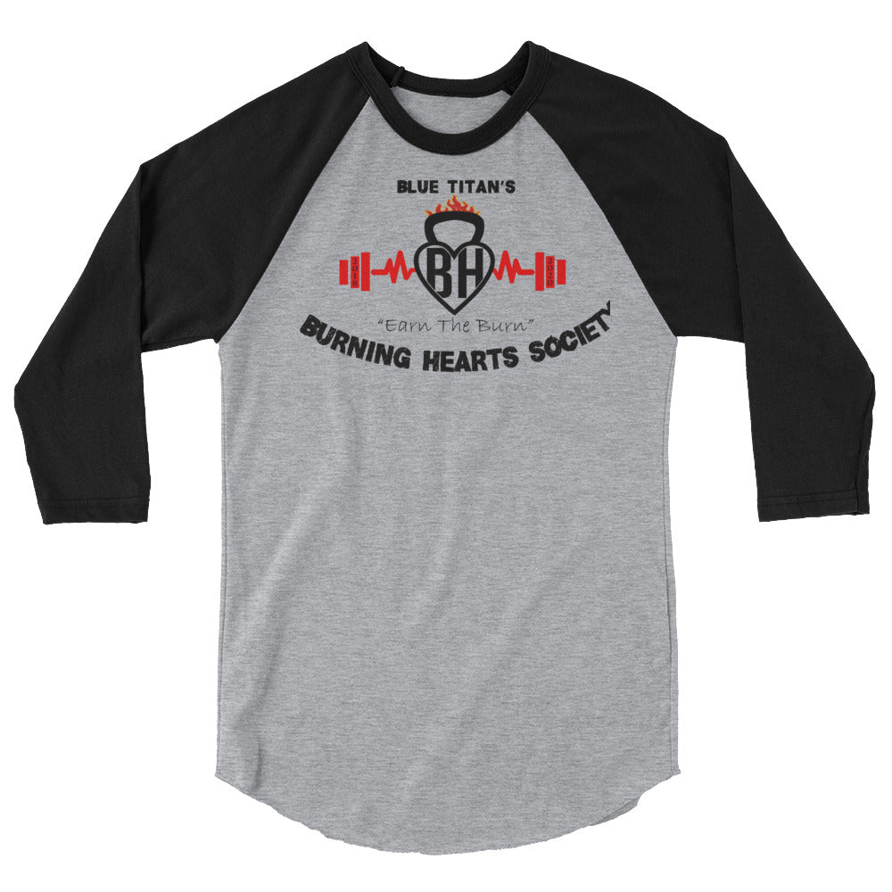 Burning Hearts Society 3/4 Tee
