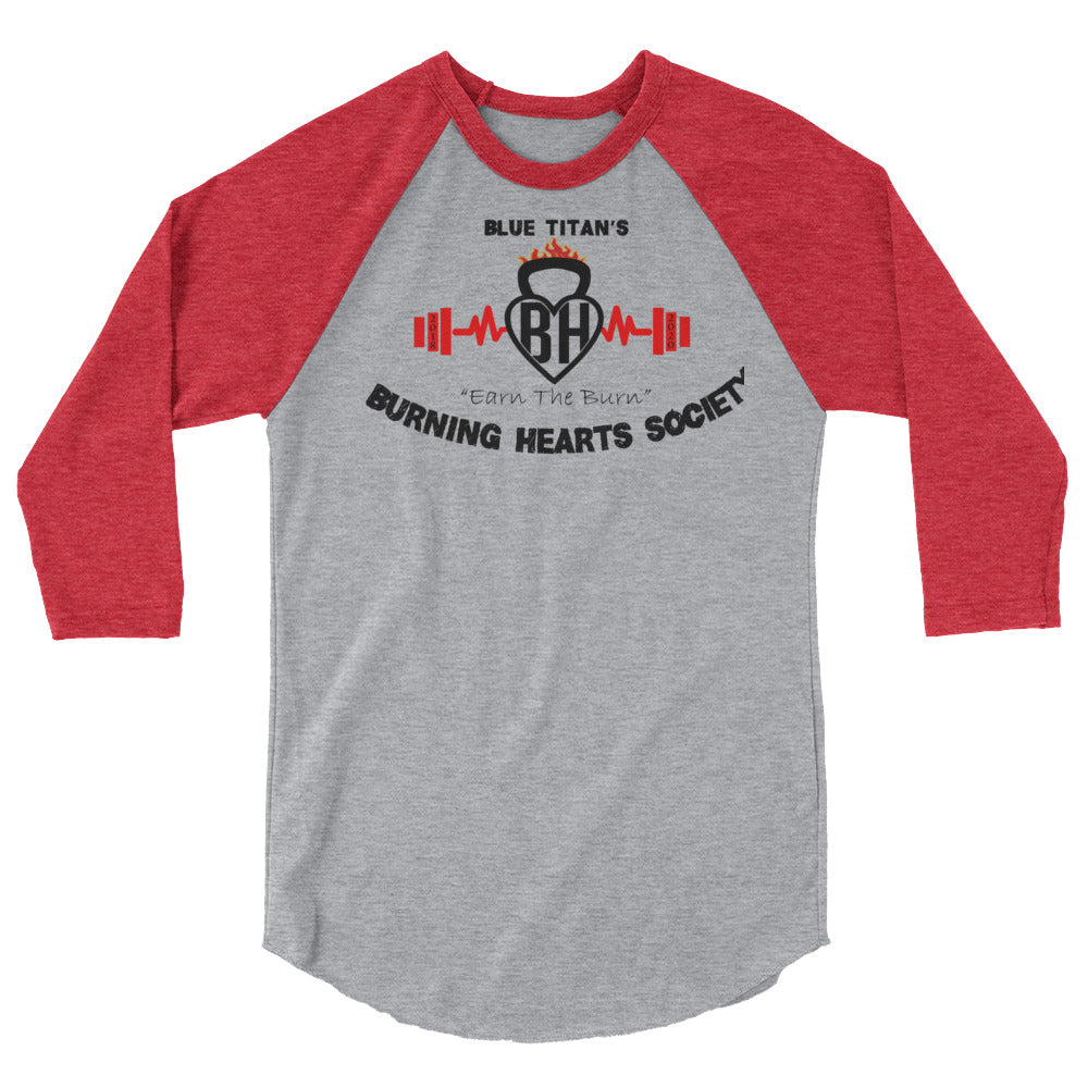 Burning Hearts Society 3/4 Tee