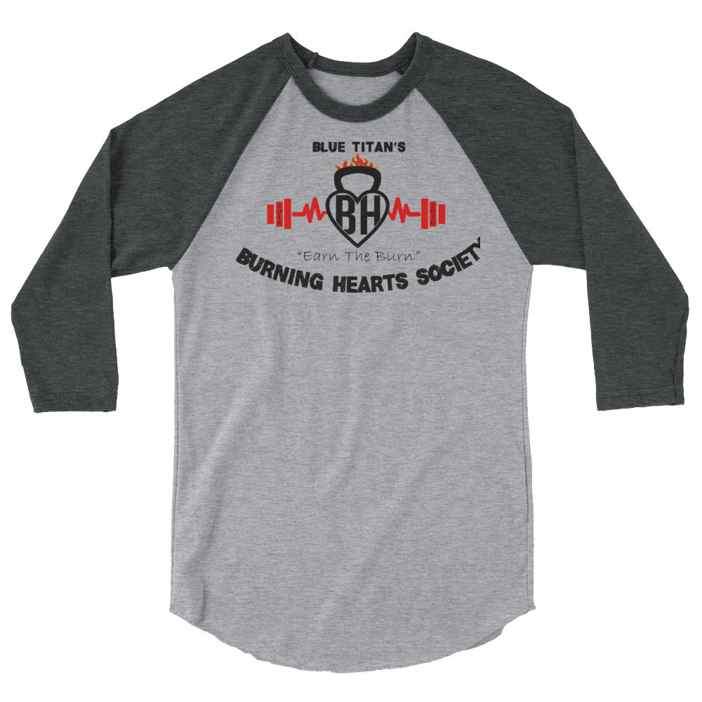 Burning Hearts Society 3/4 Tee