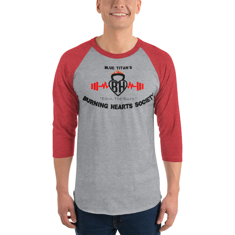 Burning Hearts Society 3/4 Tee