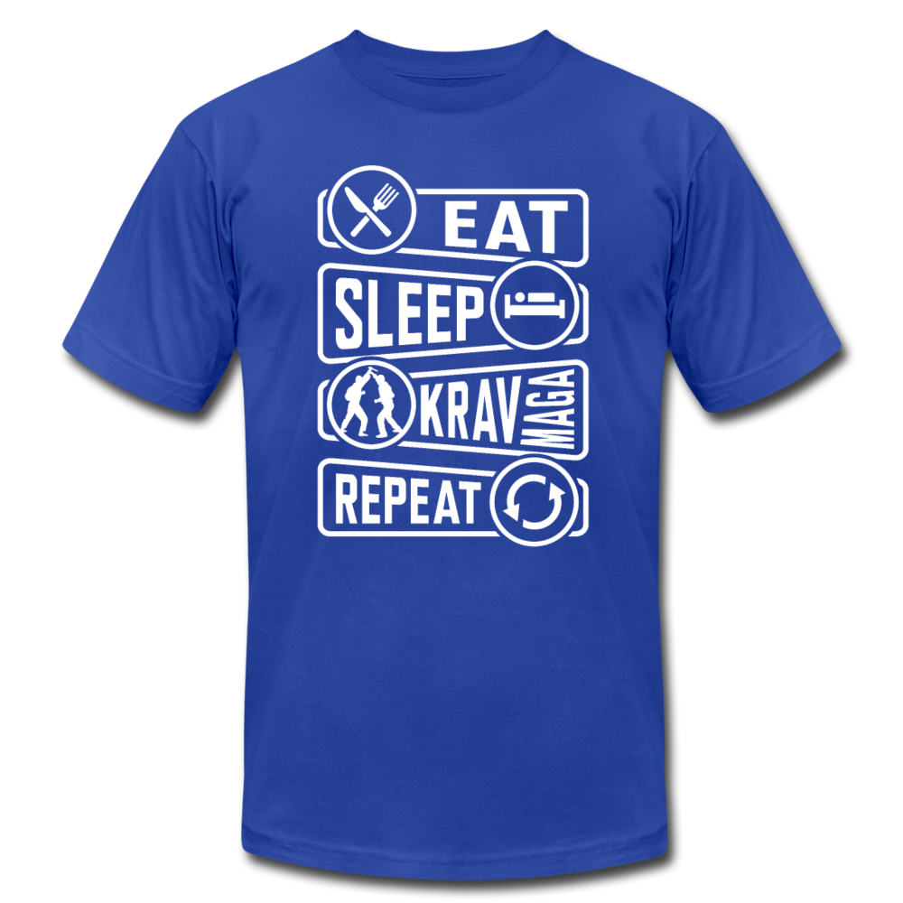 Eat Sleep Krav Repeat - royal blue