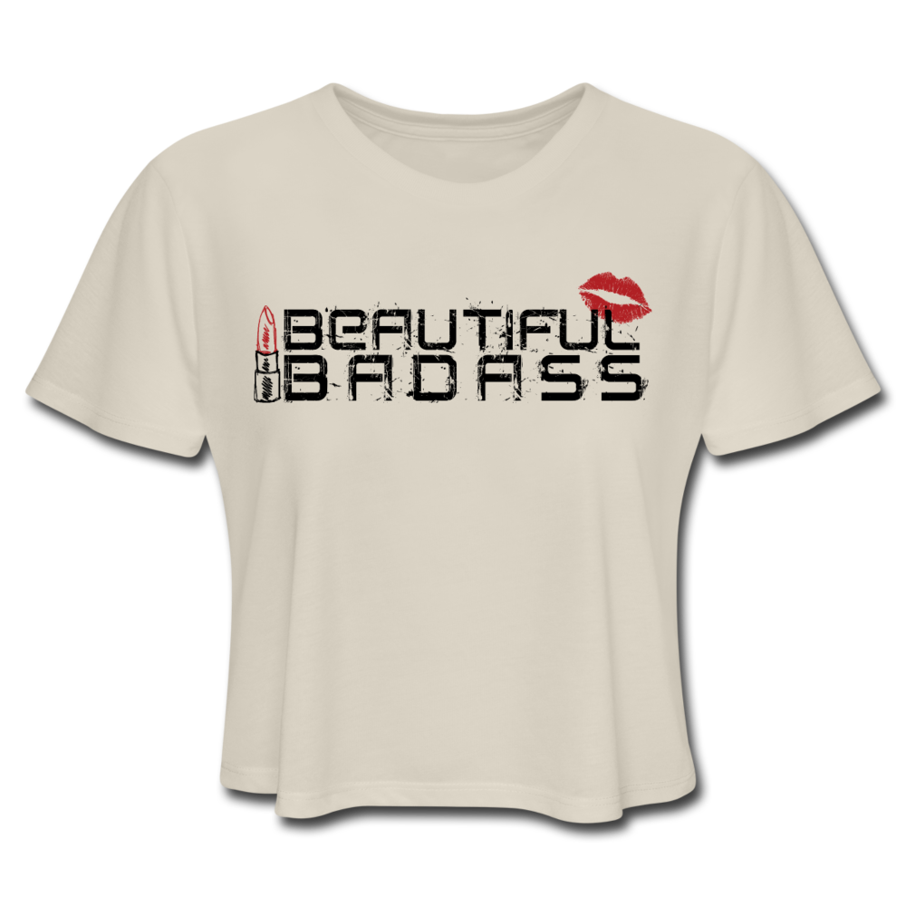 Beautiful Bad Ass Crop Top - dust