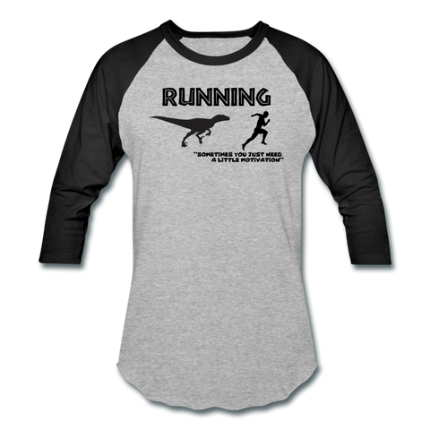 Running, Dinosaur Motivation - heather gray/black