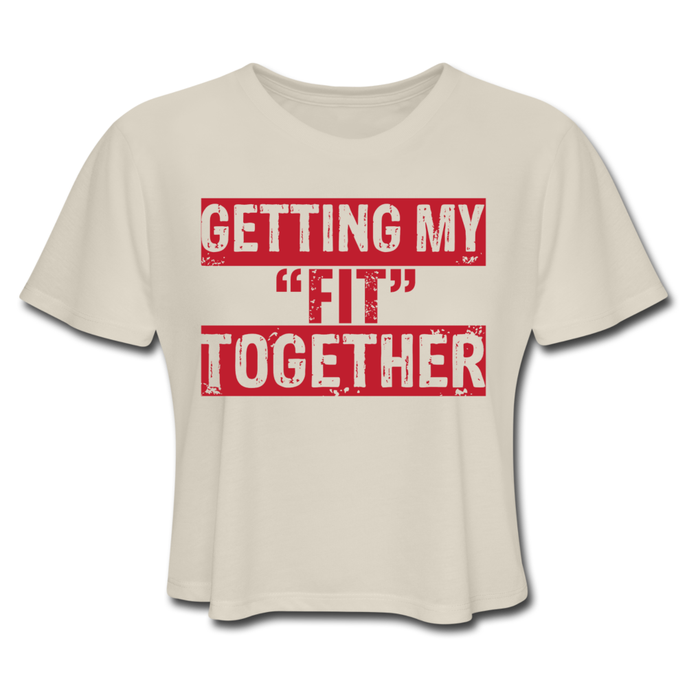 Getting my Fit Together Crop Top - dust