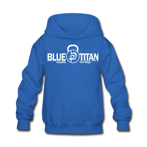 Blue Titan KB Logo Kids' Hoodie - royal blue