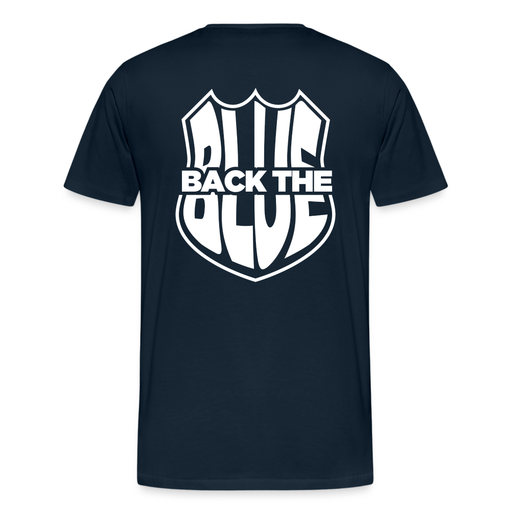 Back the Blue Shield TShirt - deep navy