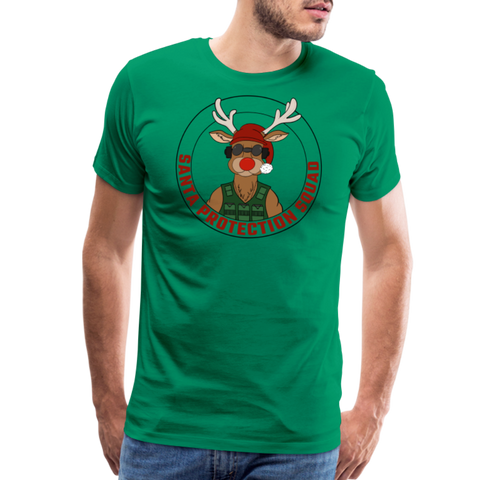 Santa Protection Squad Holiday Tee - kelly green