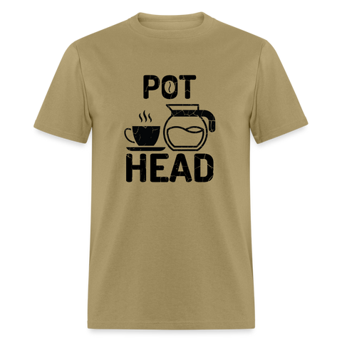 Pot Head Unisex Tee - khaki