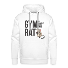 Gym Rat Premium Hoodie - white