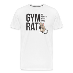 Gym Rat Premium Tee - white