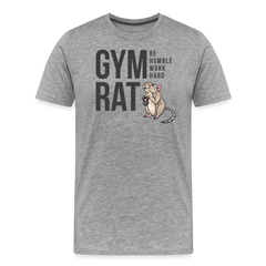 Gym Rat Premium Tee - heather gray