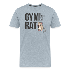 Gym Rat Premium Tee - heather ice blue