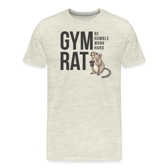 Gym Rat Premium Tee - heather oatmeal