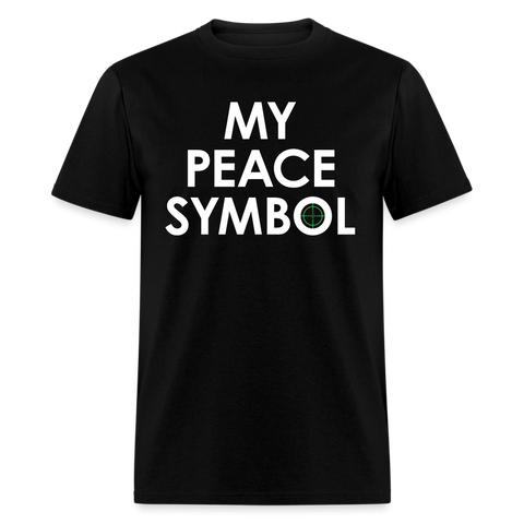 My Peace Symbol Unisex Tee - black