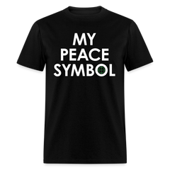 My Peace Symbol Unisex Tee - black