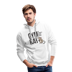 Gym Rat Premium Hoodie - white