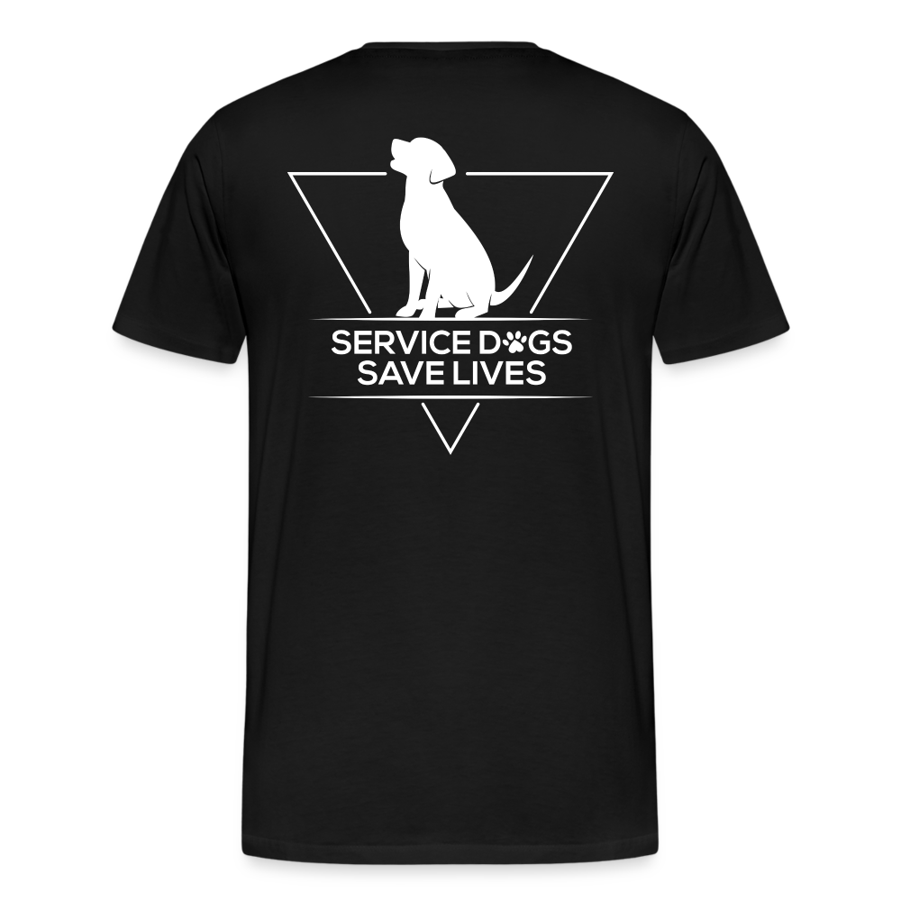Service Dogs Save Lives Shirt - black