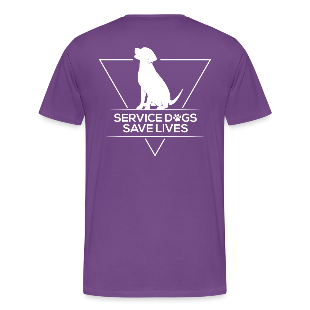 Service Dogs Save Lives Shirt - purple