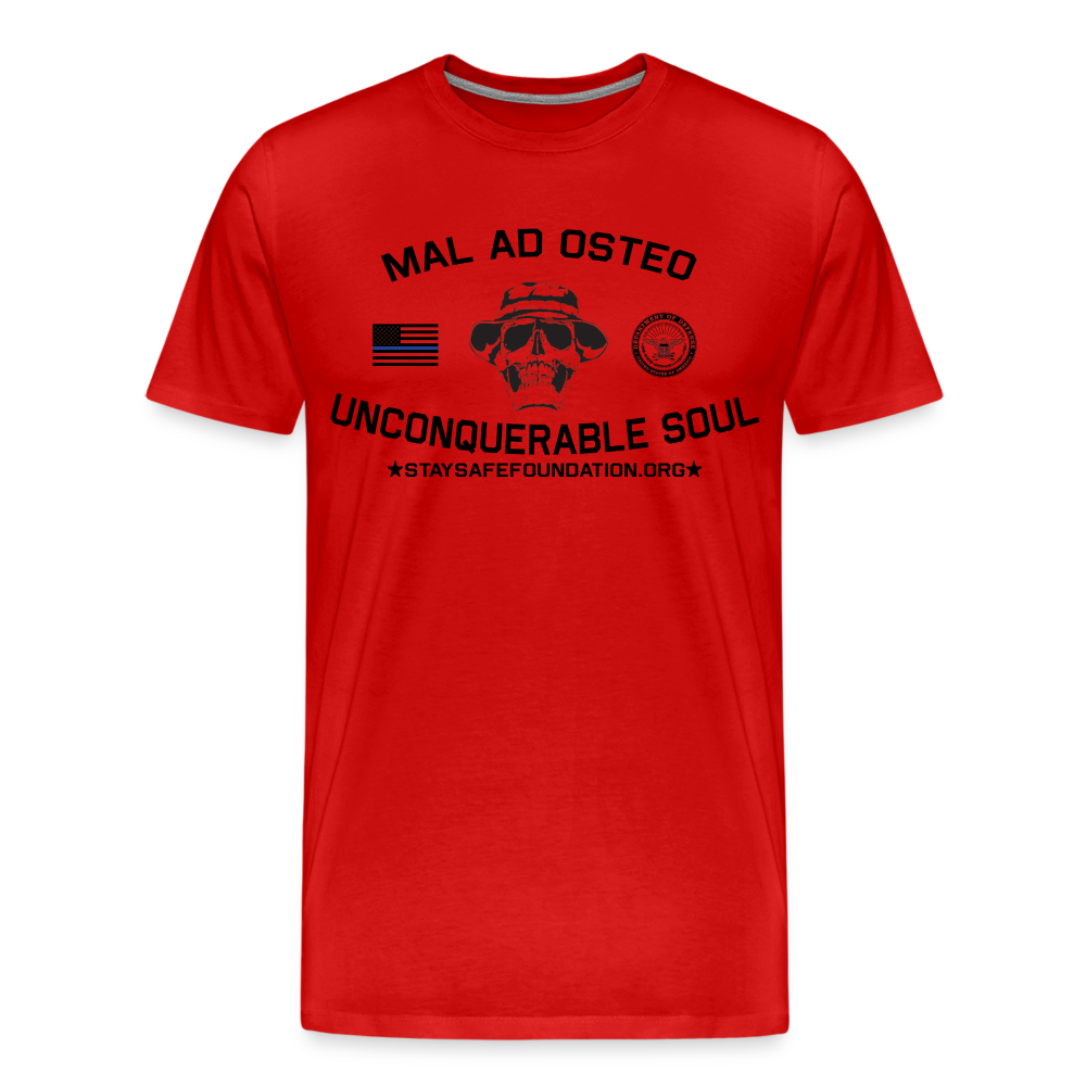 Bad to the Bone (Mal Ad Osteo) Tee - red