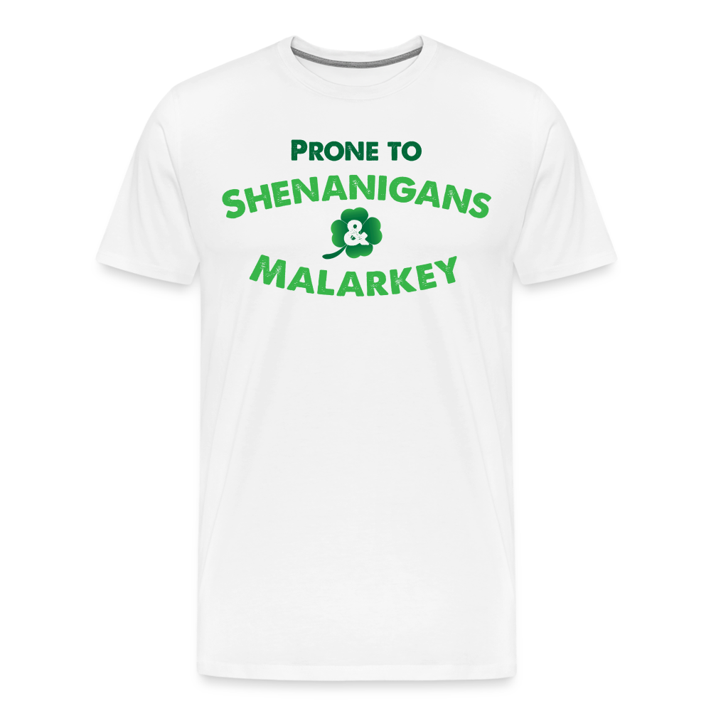 Shenanigans & Malarkey St. Paddy's Shirt - white