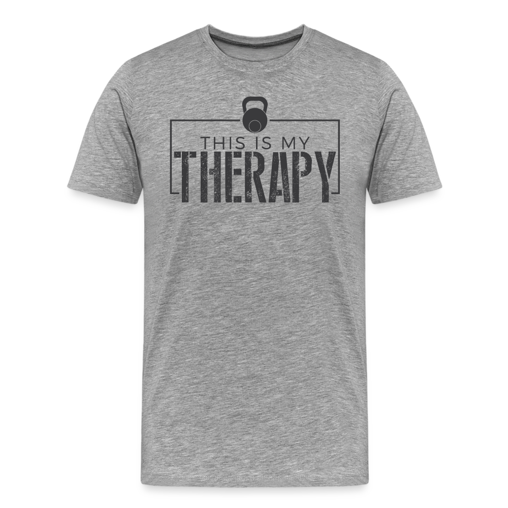 This is My Therapy Monochrome Shirt - heather gray