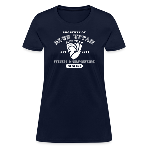 Women's Property of Blue Titan T-Shirt - navy