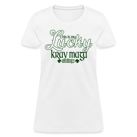 My Lucky Krav Maga Women's Tee - white