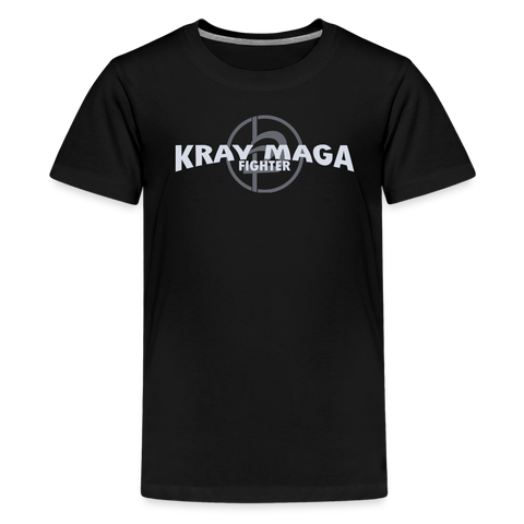 Krav Maga Fighter, Kids' Premium T-Shirt - black