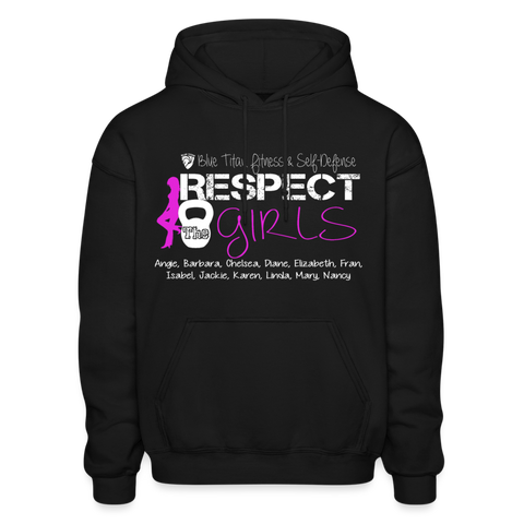 Blue Titan Respect the Girls Heavy Hoodie - black