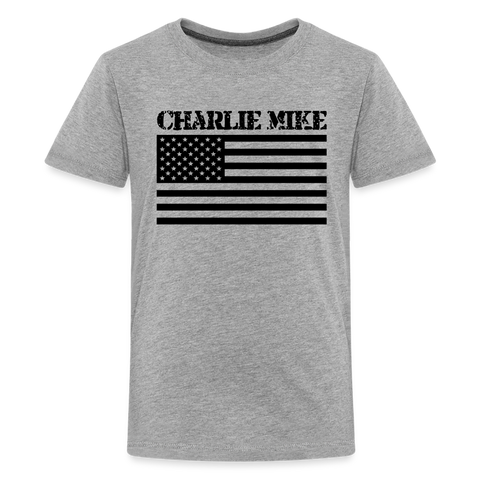 Kids' Charlie Mike Premium Tee - heather gray