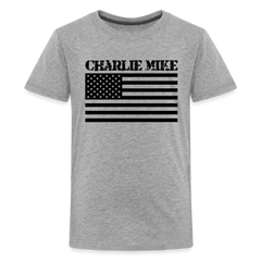 Kids' Charlie Mike Premium Tee - heather gray